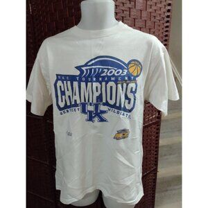 Vintage Y2K Kentucky Wildcats Basketball 2003 SEC Tournament Champions Large